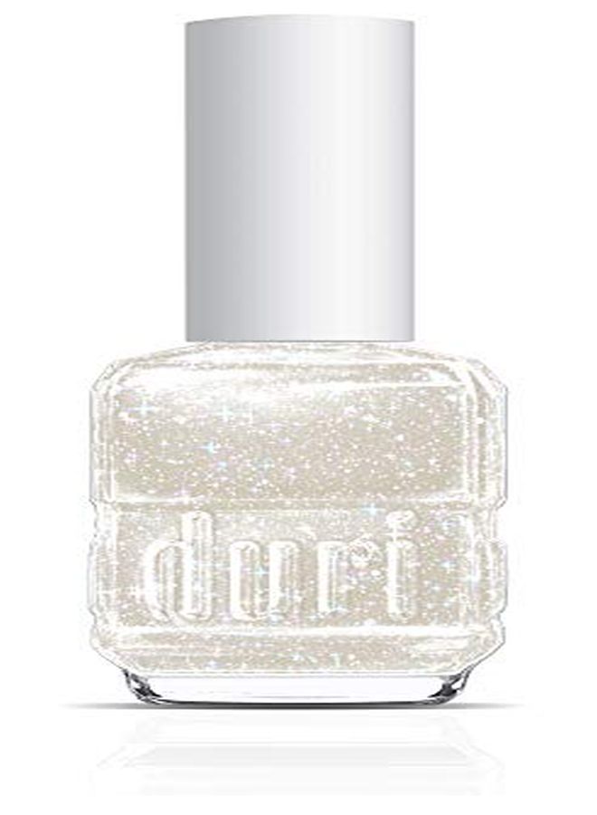 Nail Polish, 758 The Struggle Is Real, White Metallic Glitter Lacquer Opaque Coverage, 0.5 Fl.Oz.