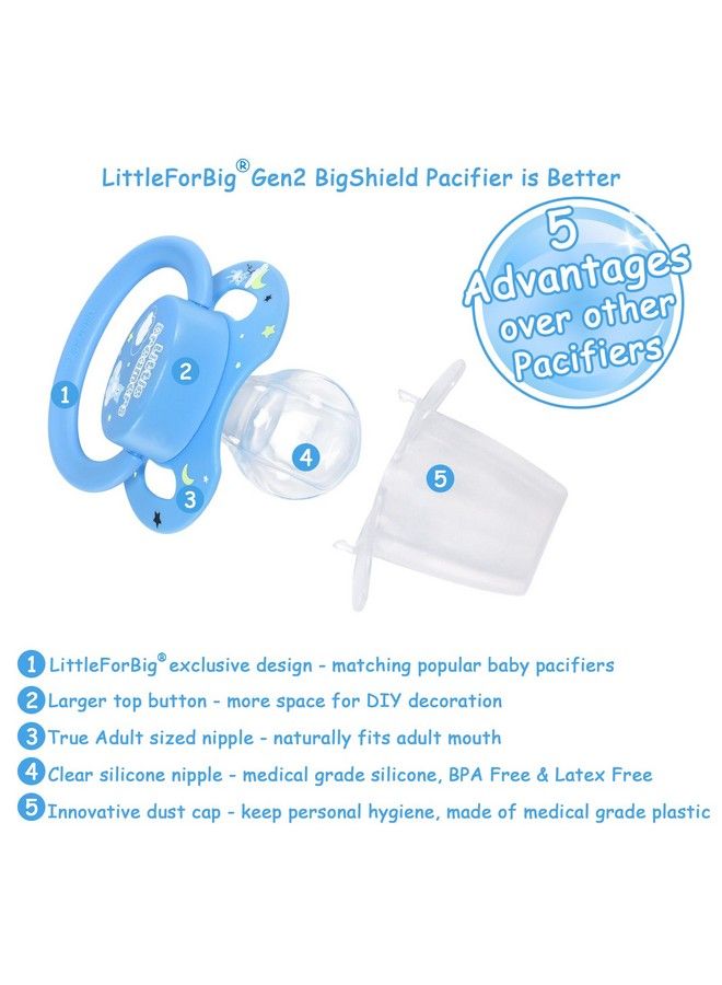 Bigshield Generationii Adult Sized Pacifier Little Dreamers Pattern