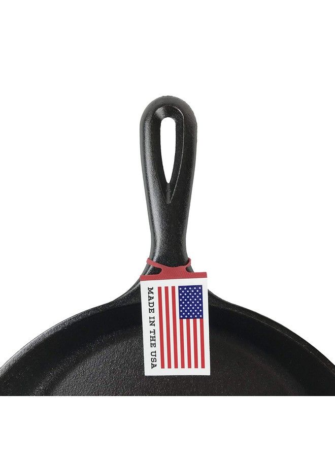 3.5 Inch Miniature Cast Iron Pre Seasoned Skillet Signature Teardrop Handle Use In The Oven On The Stove On The Grill Or Over A Campfire Black