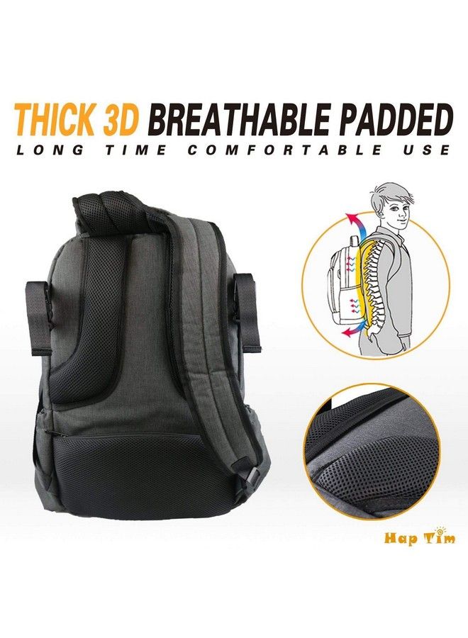 Multi Function Large Baby Diaper Bag Backpack W Stroller Straps Insulated Bottle Pockets Changing Padstylish & Durable(Dark Gray 5284)