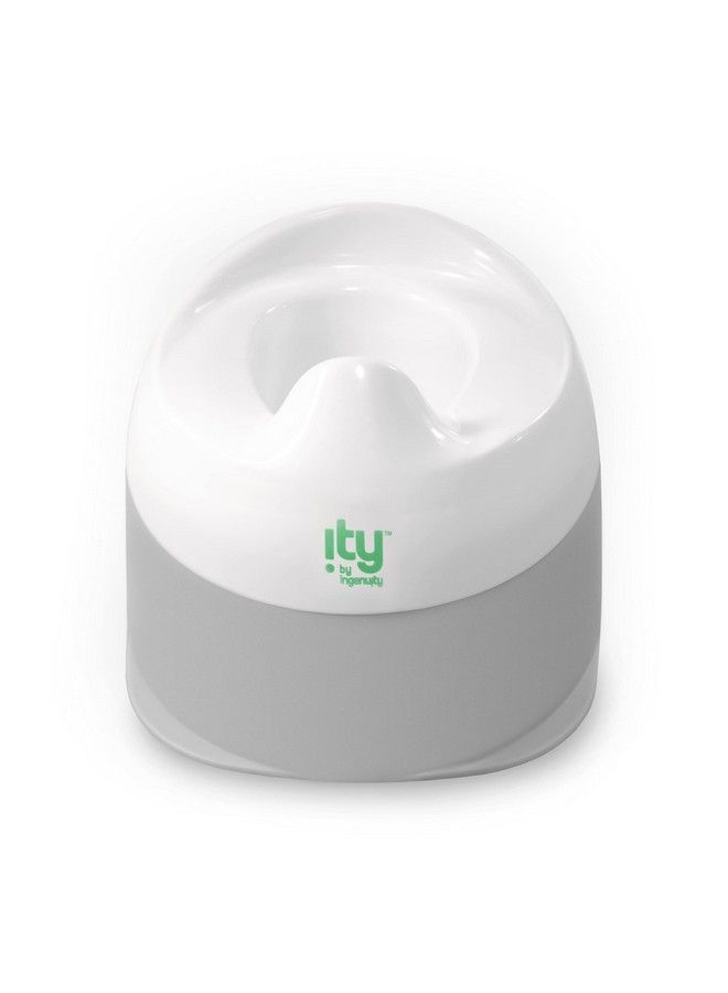 Genuity Ready Set Go Potty Removable Bowl Nonskid Bottom Wide Stable Base Age 18 Months & Up White & Grey