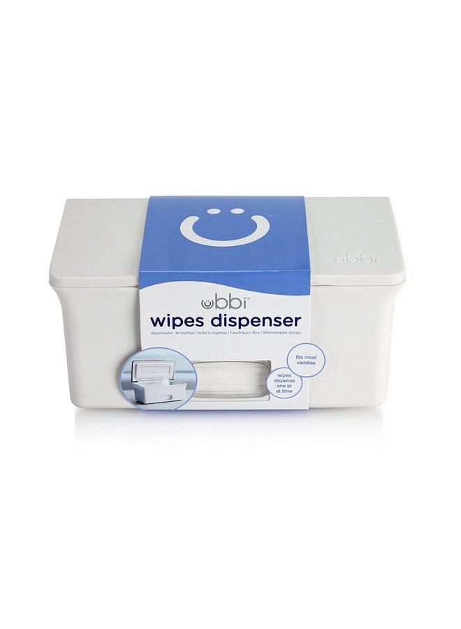 Baby Wipes Dispenser ; Baby Wipes Case ; Baby Wipes Holder With Weighted Plate Keeps Wipes Fresh And Nonslip Rubber Feet White