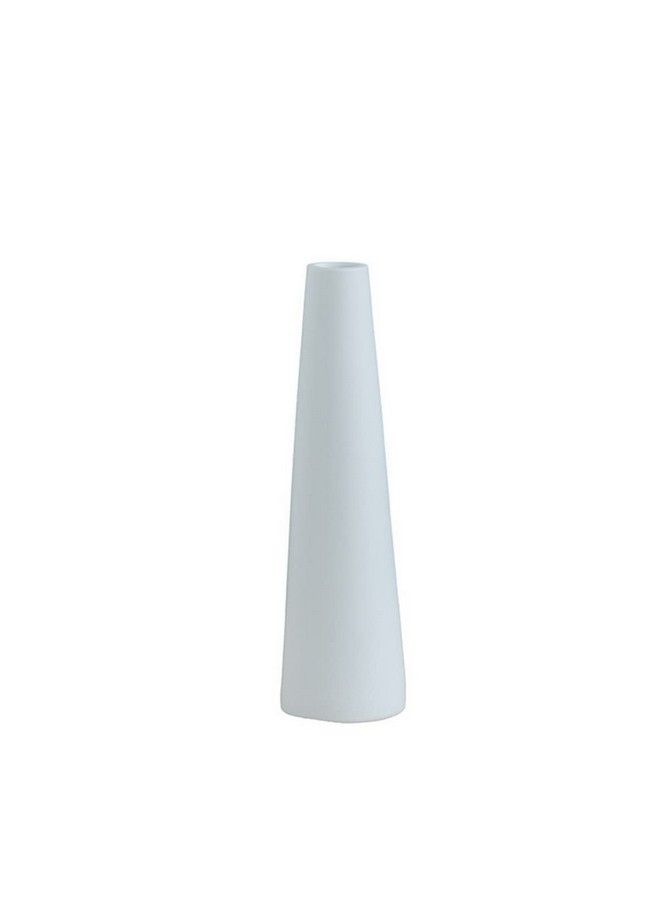 Tall White Ceramic Bud Vase Single Flower Small Bud Decorative Floral Vase Home Decor Centerpiece Modern Minimalism Style For Home Office Shelf Decor (Syx63152White)