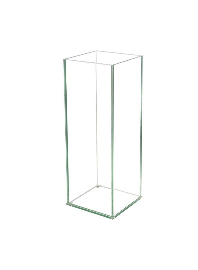 Flower Glass Vase Decorative Centerpiece For Home Or Wedding Tall Rectangle Plate Glass 14