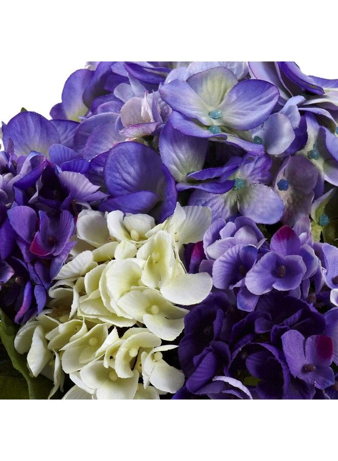 1364Bp Mixed Hydrangea With Vase Blue Purple