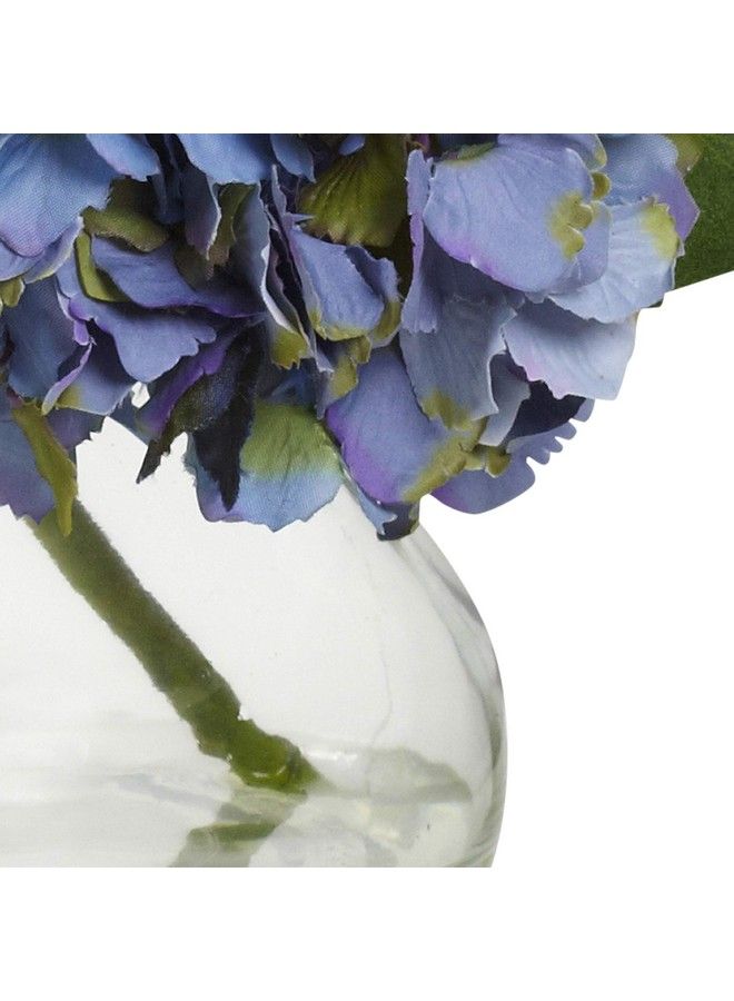 1356Bl Blooming Hydrangea With Vase Blue