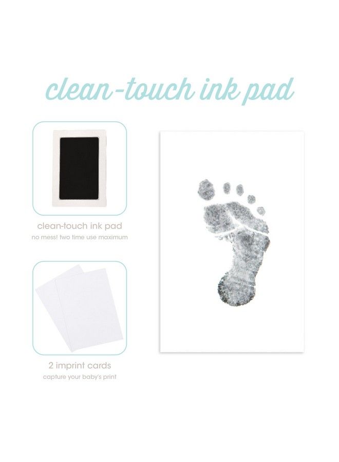 Baby Memory Book And Clean Touch Ink Pad Baby Girl Or Baby Boy Journal Baby Milestone Photo Album Blush Rainbow