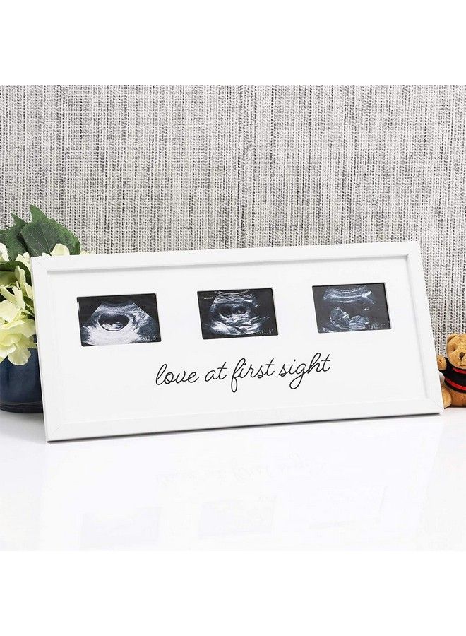 Sonogram Picture Frame For 3 Ultrasound Keepsake Photos (17 X 7.5 X 0.5 In)