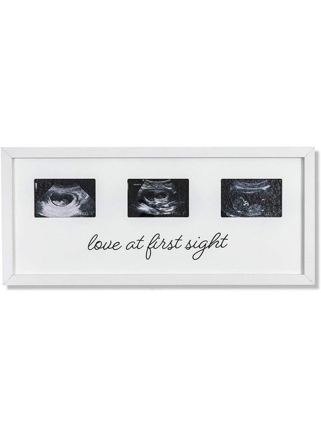 Sonogram Picture Frame For 3 Ultrasound Keepsake Photos (17 X 7.5 X 0.5 In)