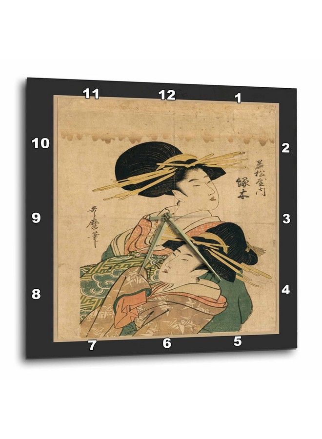 Dpp_44756_2 2 Vintage Oriental Ladieswall Clock 13 By 13Inch
