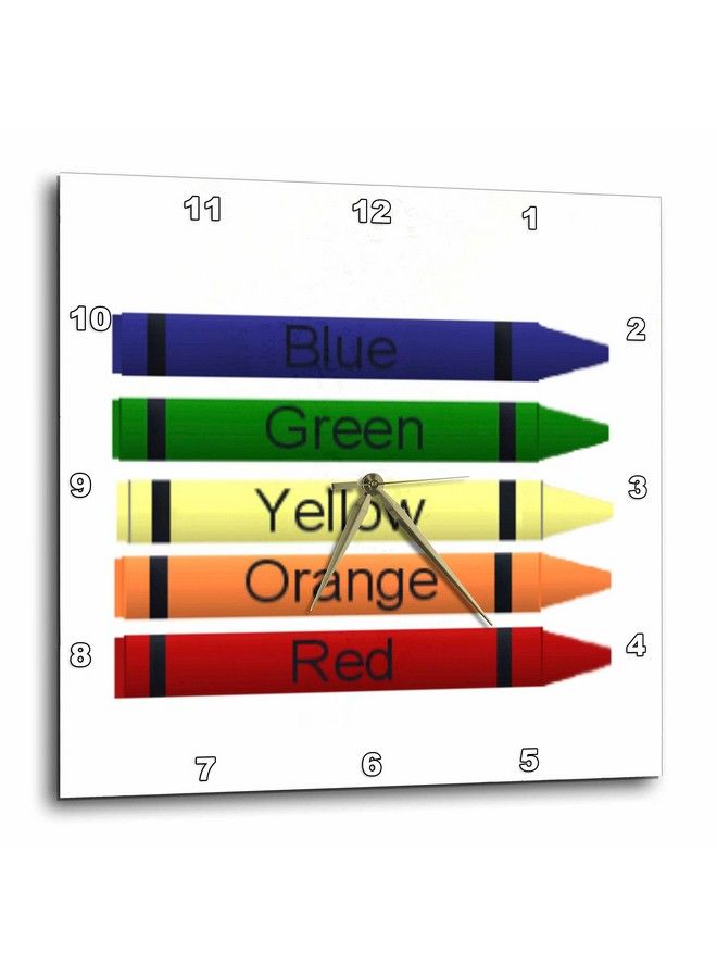Dpp_60761_2 Five Crayonswall Clock 13 By 13Inch