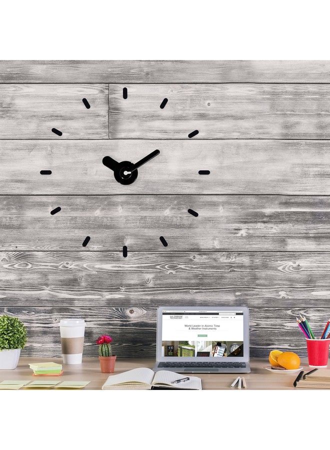 4043261Int Adjustable Floating Dial Black Wall Clock