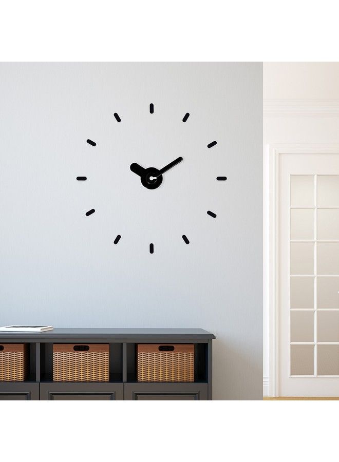 4043261Int Adjustable Floating Dial Black Wall Clock