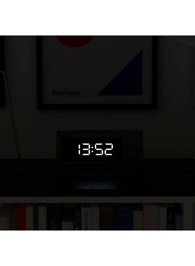Digital Pil Alarm Clock Led Alarm Clock Bedside Clock Desk Clock Digital Clock Digital Alarm Clock Bedroom Accessories Led Display Office Clock (Black)