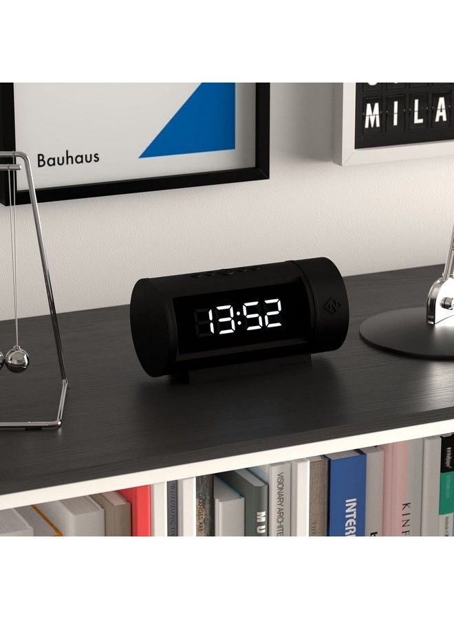 Digital Pil Alarm Clock Led Alarm Clock Bedside Clock Desk Clock Digital Clock Digital Alarm Clock Bedroom Accessories Led Display Office Clock (Black)