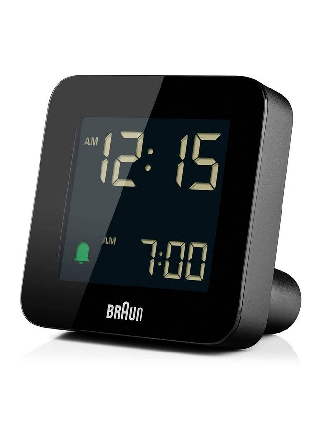 Digital Alarm Clock With Snooze Negative Lcd Display Quick Set Crescendo Beep Alarm In Black Model Bc09B