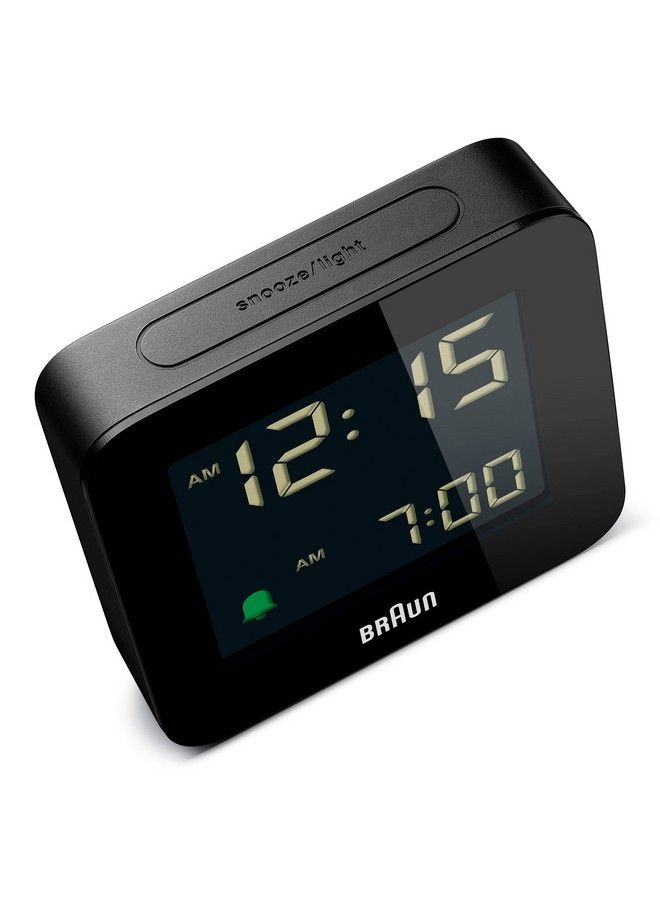 Digital Alarm Clock With Snooze Negative Lcd Display Quick Set Crescendo Beep Alarm In Black Model Bc09B