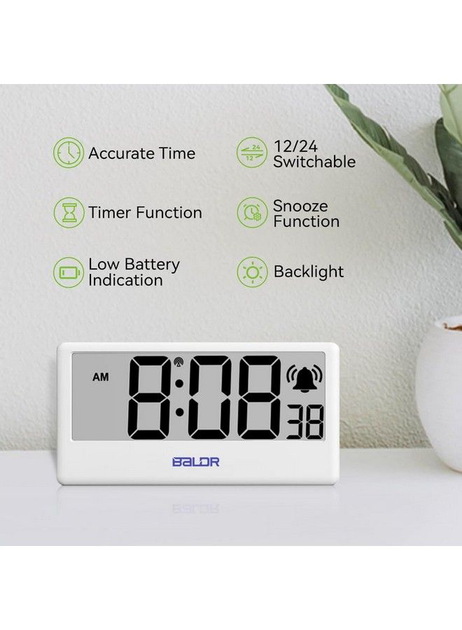 Internet Time Synchronized Precision Clock Smart Digital Alarm Clock Wifi Controlled Via Weather Station Hub (Sold Separately)