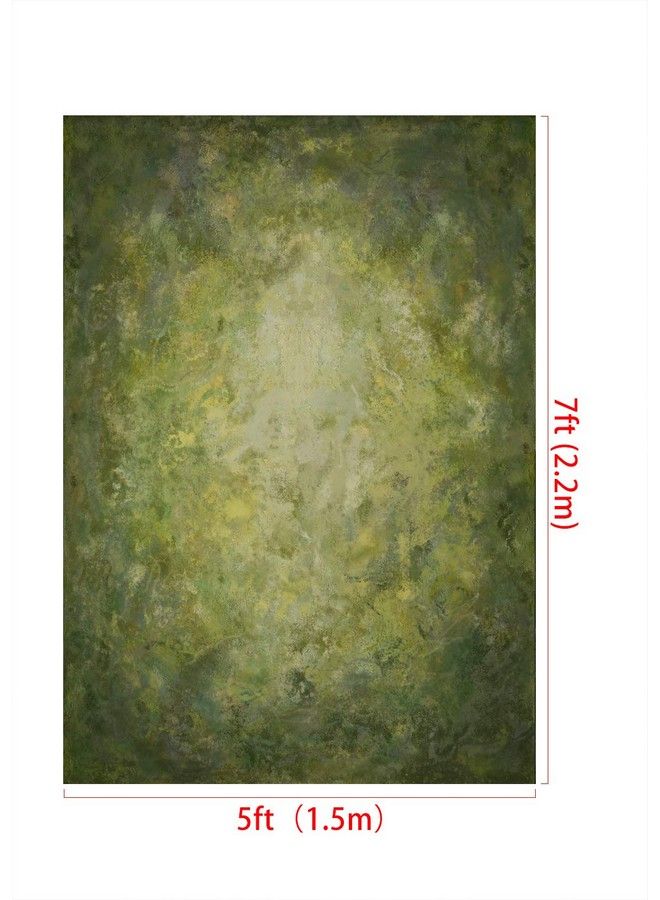 5X7Ft(1.5Mx2.2M) Vintage Rusty Backdrops Microfiber Green Paint Abstract Photo Backdrop Retro Portrait Background