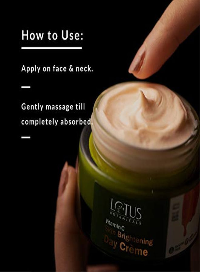 Skin Brightening Day Cream | Vitamin C | Spf 25 | Pa+++ | Lightweight | Silicon & Chemical Free | All Skin Types | 50G