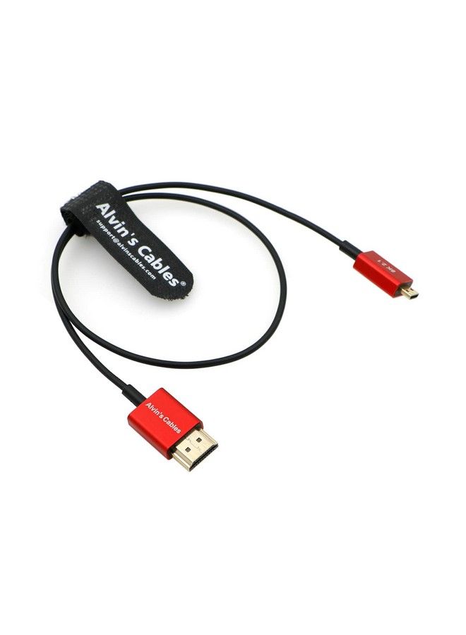 8K 2.1 Hdmi Cable Microhdmi To Hdmi Cable Ultrathin 48Gbps Highspeed For Atomosninjav 4K60P Record For Canonr5C;R5;R6 For Sony A7R A7 Iv Cameras 45Cm 18Inches