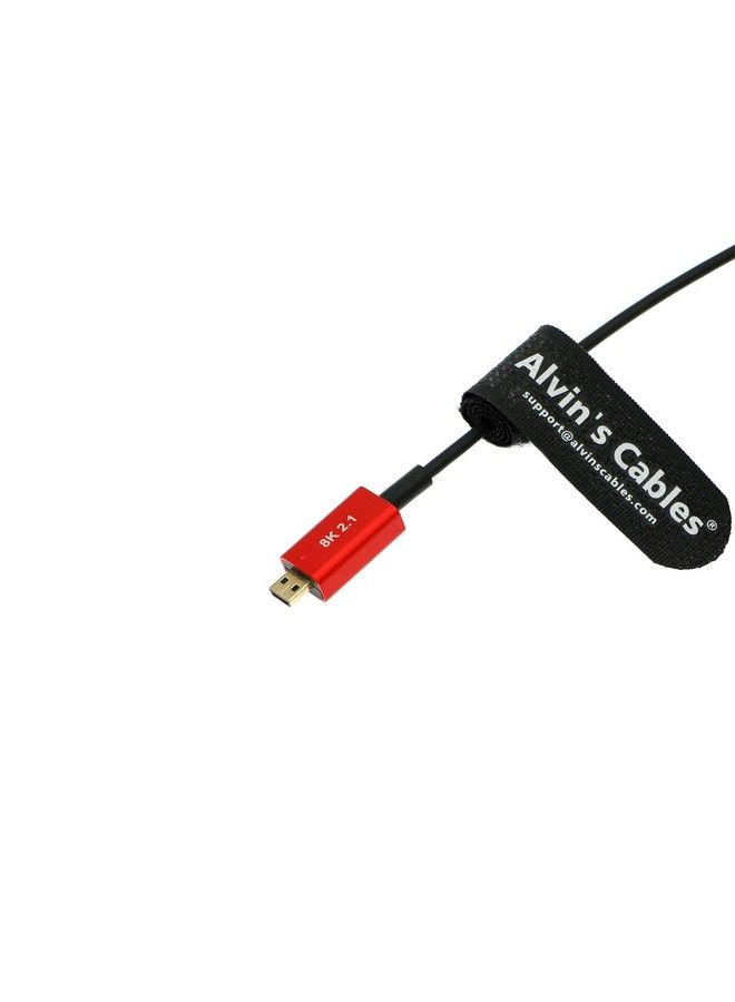 8K 2.1 Hdmi Cable Microhdmi To Hdmi Cable Ultrathin 48Gbps Highspeed For Atomosninjav 4K60P Record For Canonr5C;R5;R6 For Sony A7R A7 Iv Cameras 45Cm 18Inches