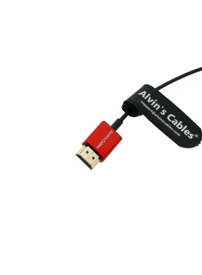 8K 2.1 Hdmi Cable Microhdmi To Hdmi Cable Ultrathin 48Gbps Highspeed For Atomosninjav 4K60P Record For Canonr5C;R5;R6 For Sony A7R A7 Iv Cameras 45Cm 18Inches