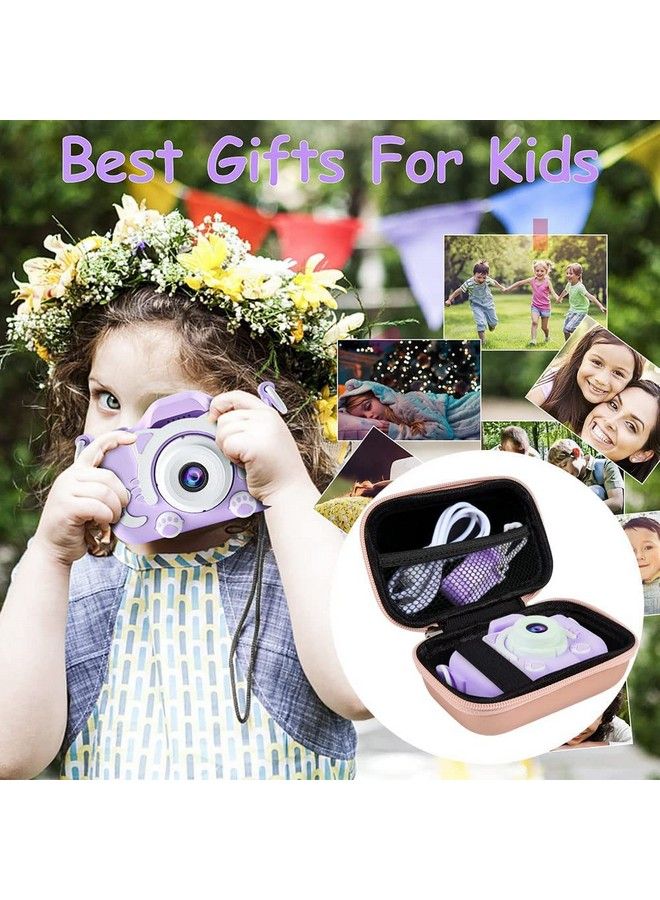 Kids Camera Case Compatible With Goopow Sgainul Gofunly Artcwk And More Video Digital Camera Gift Case For Toy Action Camera And Accessories(Case Only) (Gold)