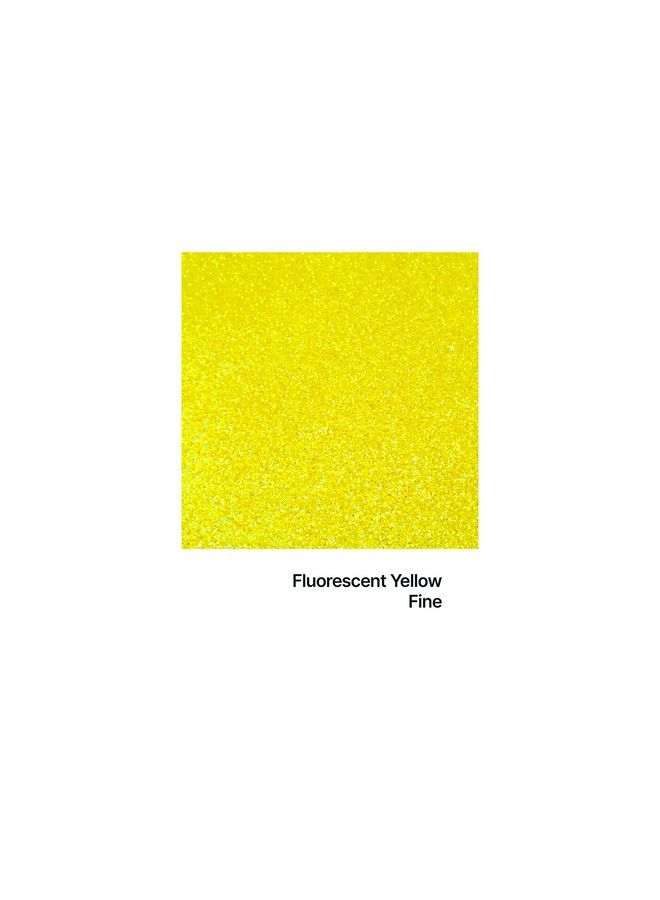 Premium Ultra Sparkle Glitter Multi Purpose Metallic Flake For Arts Crafts Nails Cosmetics Resin Festival Face Hair Fluorescent Yellow Fine (1 64