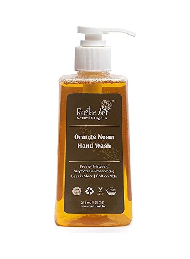 Organic Hand Wash Orange 1.99999999796X5.99999999388X2.99999999694inch
