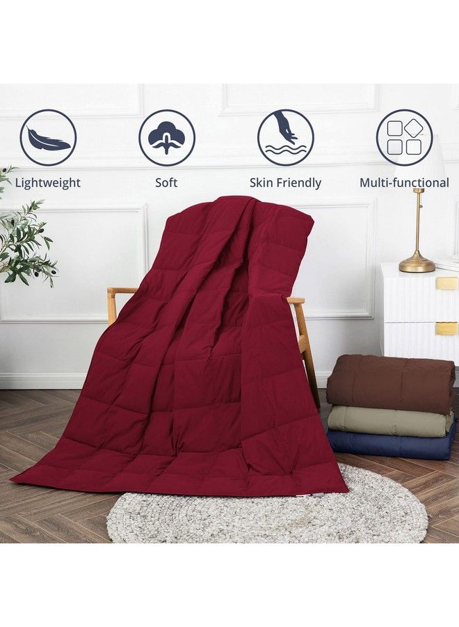 Soft Down Throw Blanket Lightweight Packable Couch Throw For Indoor And Outdoor Use 50