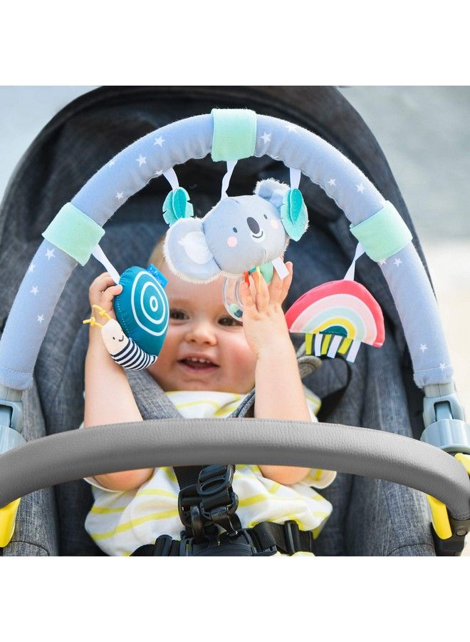 Baby Pram Stroller & Car Seat Arch ; Baby Crib Mobile Foldable Travel Car Seat Toy Activity Arch With Fascinating Toys For Bouncers Pram Newborn Sensory Toy 024 Months Infant Boys Girls Sleep