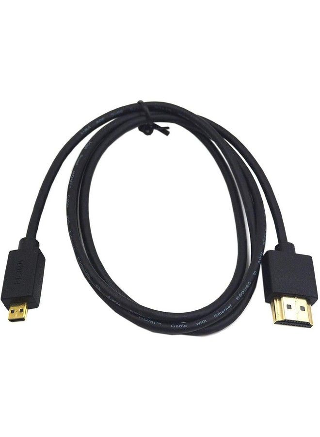 Micro Hdmi To Hdmi Cable Hdmi To Micro Hdmi Cable Extreme Slim Micro Hdmi Male To Hdmi Male Cable Support 1080P 4K 3D For Gopro Hero 8 7 Blacksony A6500 A7Canon Cameraetc(1M 3.3Feet)