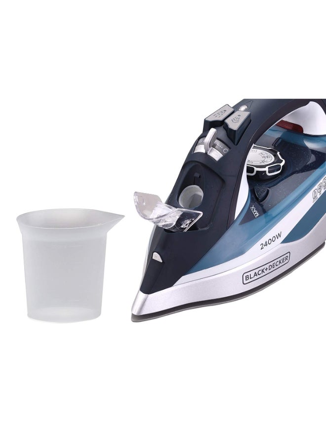 Steam Iron 2400W With Ceramic Sole Plate X2150 Blue/White