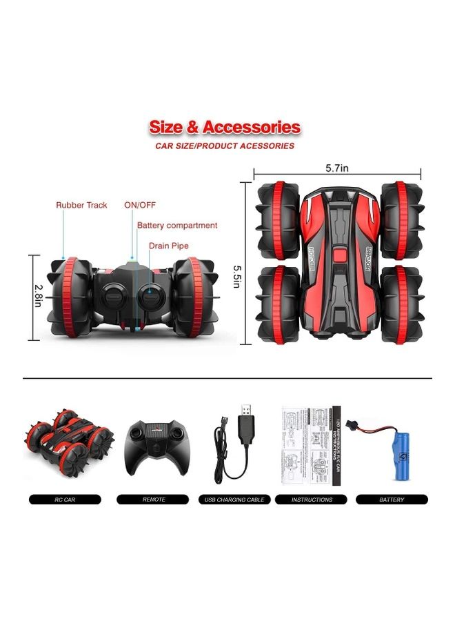 Amphibious Stunt Remote Control Car for Kids