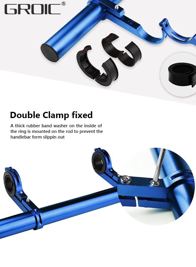 Bicycle Handlebar, Bike Handlebar Extender 11.8in, Multifunctional Bracket Extension, Handlebar Extension Rack, Used for Holding Bicycle Speedometer, GPS, Phone Mount Holder and Bike Light