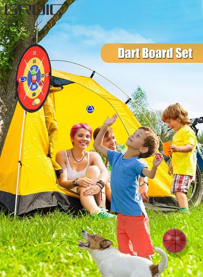 Dart Board for Kids, Basketball Hoop for Kids Toddlers, Sports & Outdoor Play Toys for Kids,Outdoor Games for Kids