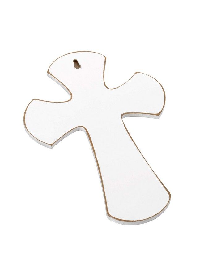 Distressed White Bless This Child Nursery Crossoff White