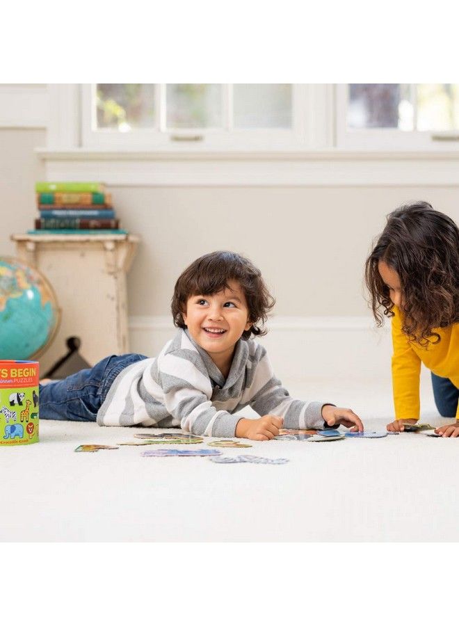 Let'S Begin Jungle 10 2 Piece Beginner Puzzles For Kids Ages 2 Years + Green