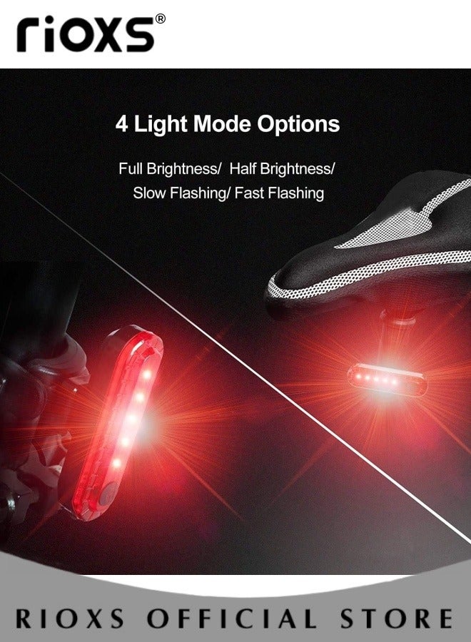 USB Rechargeable Bike Light Set And Reflective Running Vest,Ultra Bright Bicycle Lights With Horn And Headlight Tail Rear Reflectors,Bike Accessories For Night Riding,Waterproof Bicycle Accessories For Men Women Night Road Cycling