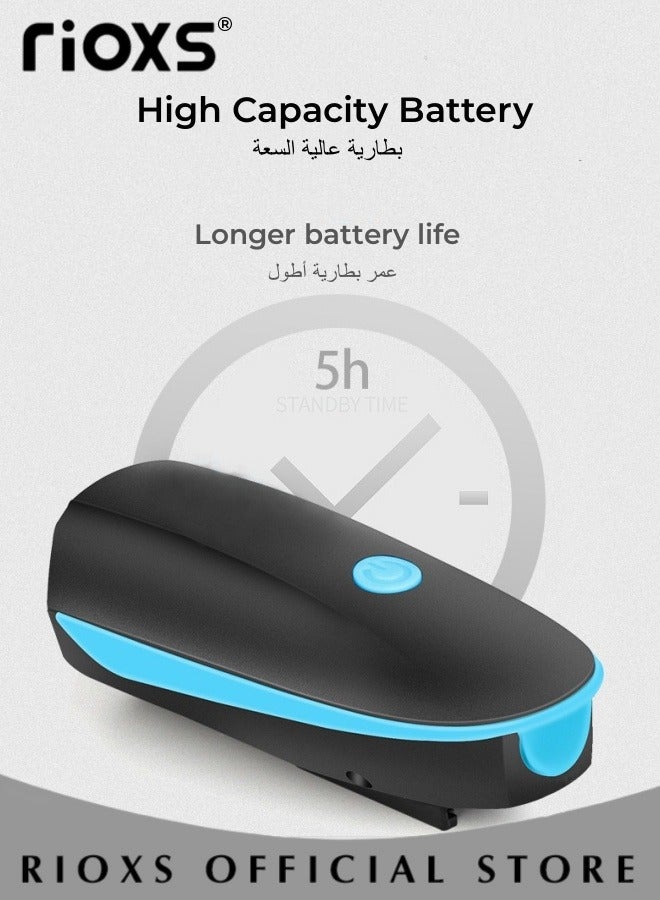 USB Rechargeable Bike Light Set And Reflective Running Vest,Ultra Bright Bicycle Lights With Horn And Headlight Tail Rear Reflectors,Bike Accessories For Night Riding,Waterproof Bicycle Accessories For Men Women Night Road Cycling