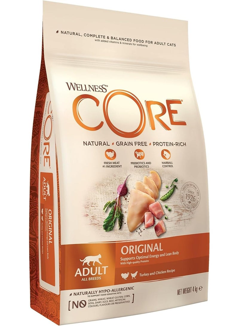 Core Original Turkey and Chicken Recipe Adult Cat Food 4 kg