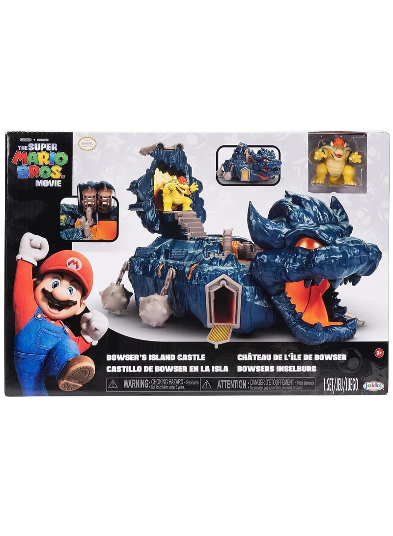 The Super Mario Bros. Movie Bowser's Island Castle Playset