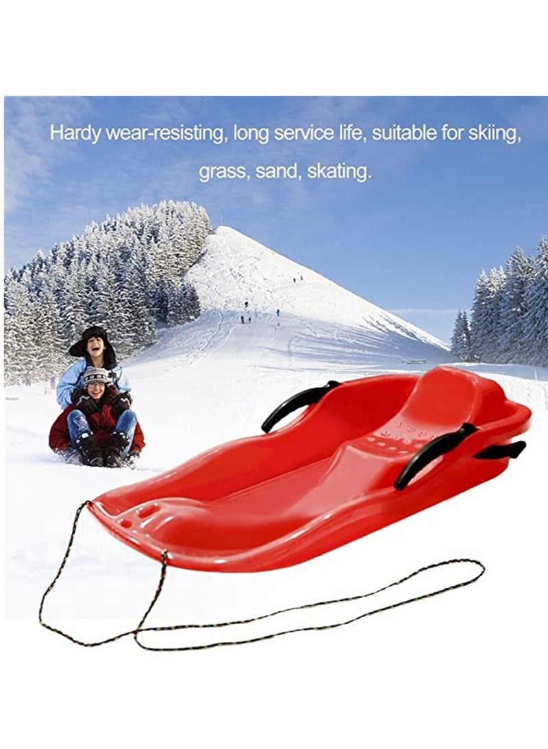 Outdoor Sports Plastic Skiing Boards Sled  Ski Pad Snowboard With Rope For Double People