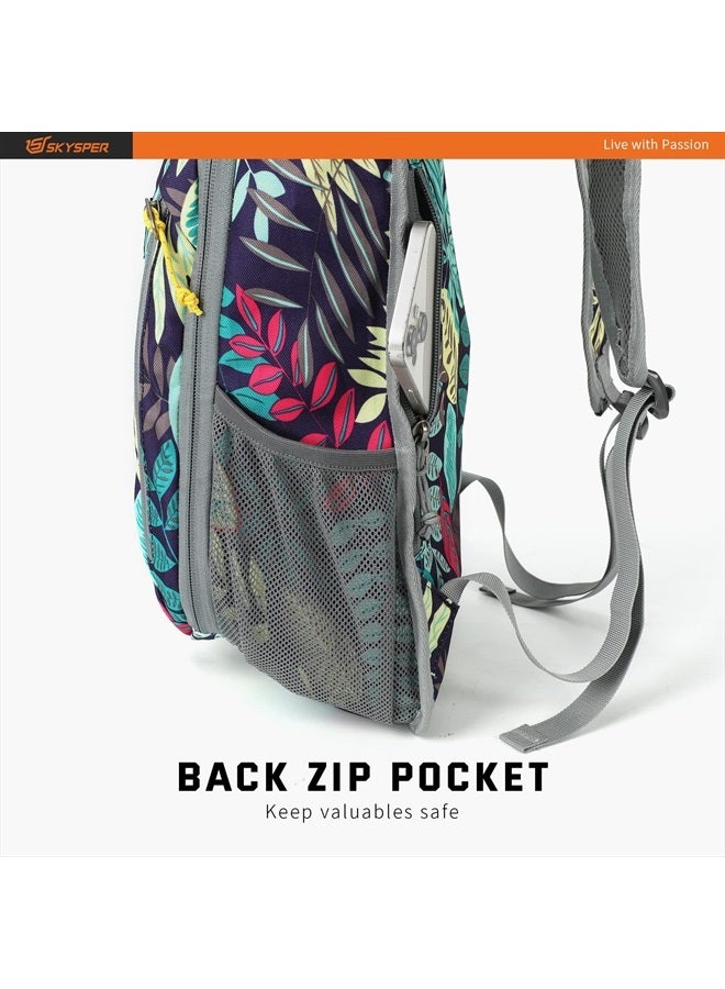 Small Daypack 10L Hiking Backpack Packable Lightweight Travel Day Pack for Women Men(Leaf)