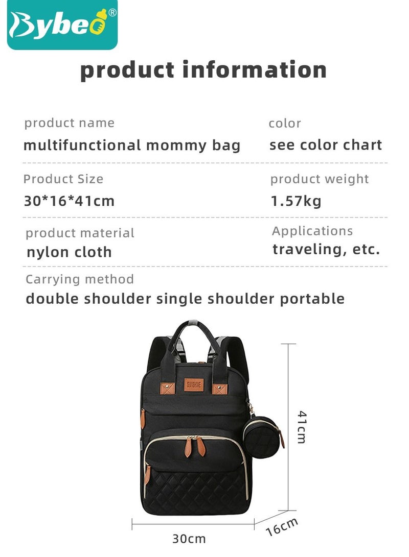 Baby Diaper Bag Backpack, Multifunction Diapers Changing Station for Boys Girls Outdoor and Travel, Infant Shower Gifts, Large Capacity, 900d Oxford, USB Port