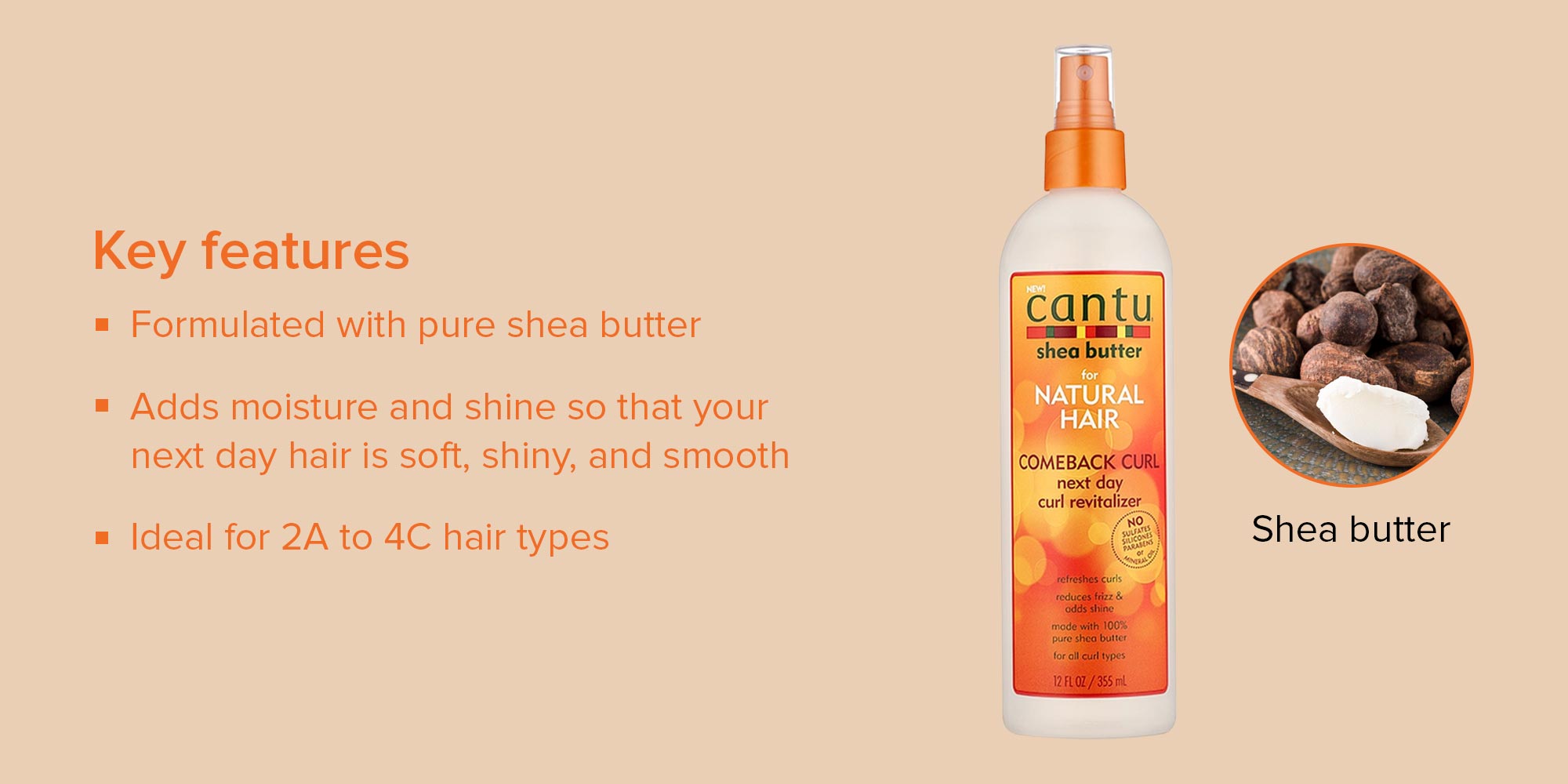 Curl Activator Cream Shea Butter 355ml