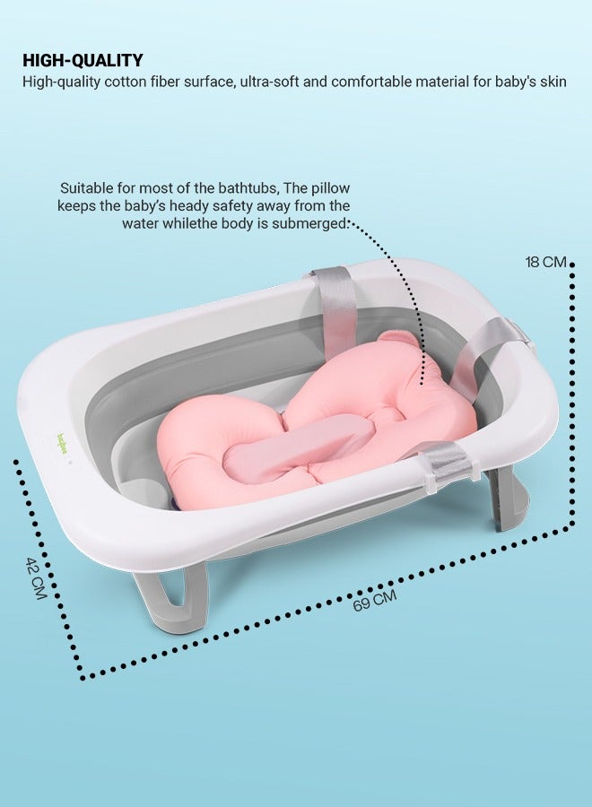 Baybee Loria Foldable Baby Bath Tub for Kids, Baby Bath Seat Mini Swimming Pool, Kids Bathtub for Baby with Non-Slip Base, Kids baby bath tub for 0 to 2 years Old