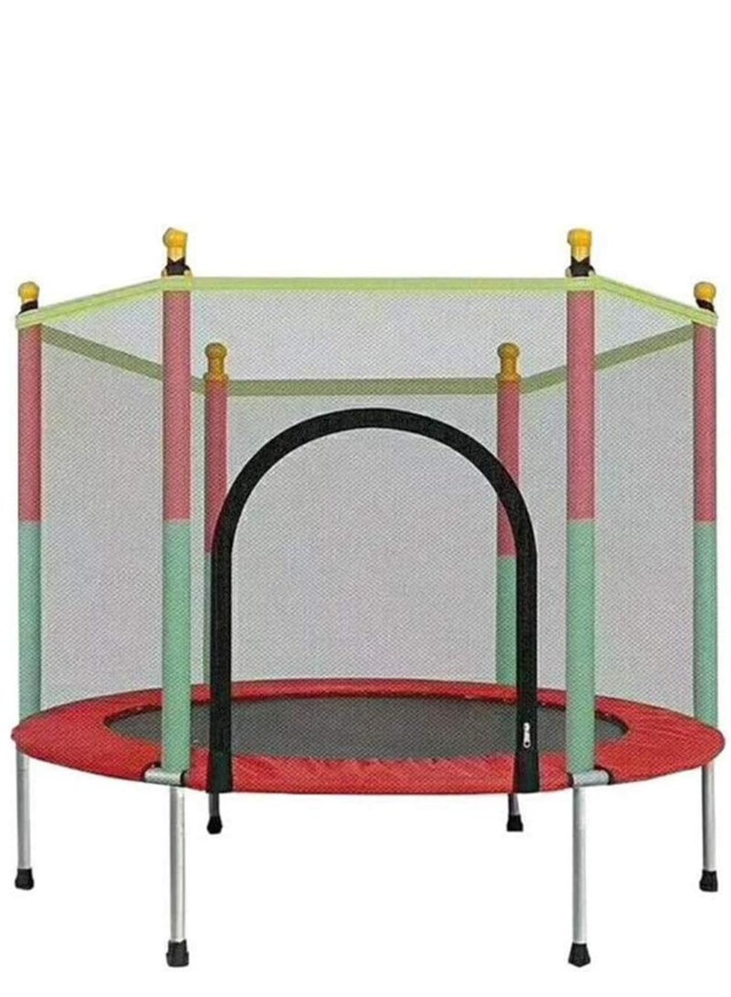 Mini Trampoline for Kids with Enclosure Net Jumping Mat & Spring Cover Padding