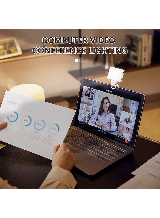 NiceFoto SL-60B Pocket LED Video Light Video Conference Lighting 5 Levels Adjustable Brightness